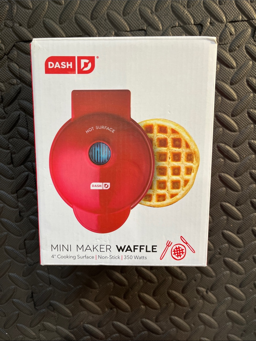 Dash Red Dash Mini Maker Waffle Iron